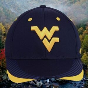West Virginia Mountaineers '47 Temper Contender S/M Stretchfit Cap Hat